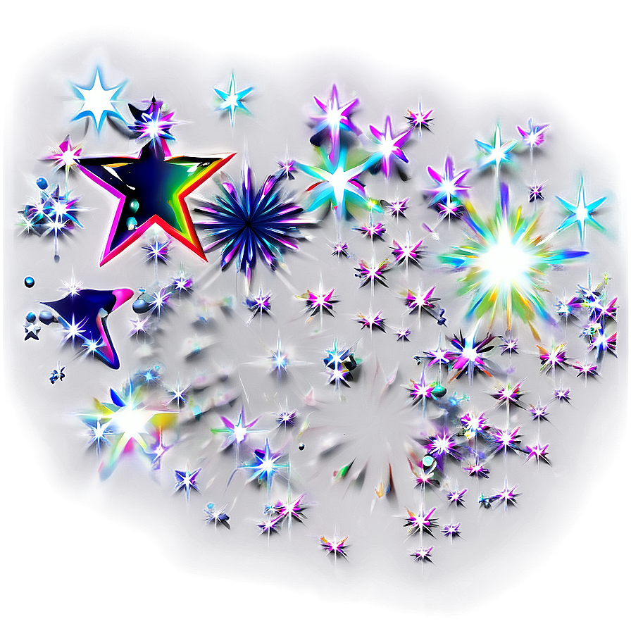 Sparkle Stars B PNG Image