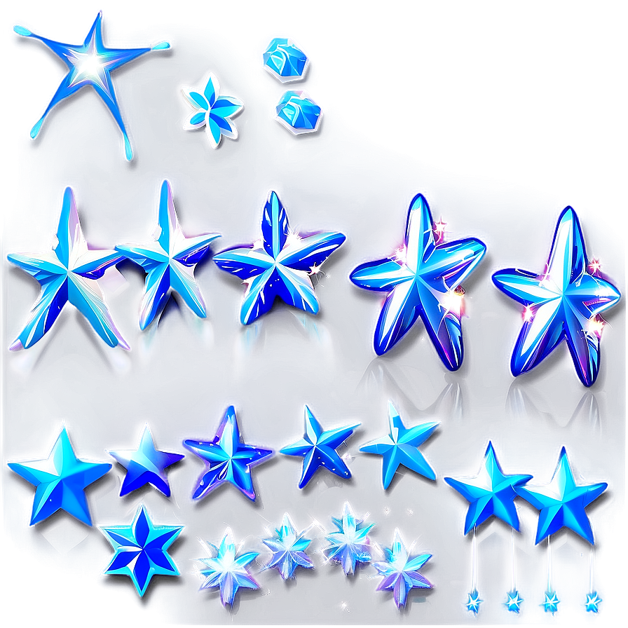 Sparkle Stars Design Elements Png Ndq PNG Image