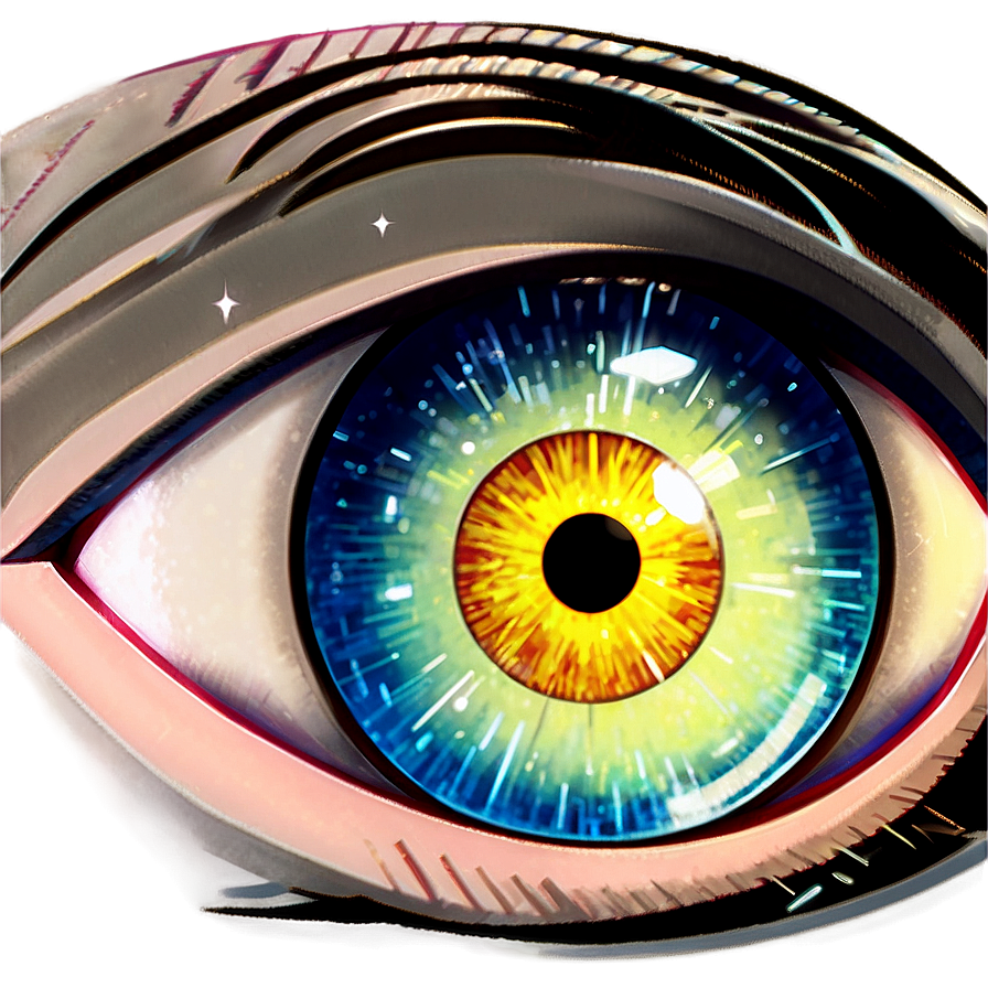 Sparkling Anime Eyes Png Ikh36 PNG Image