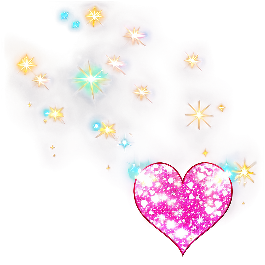 Sparkling Anime Heart Png 80 PNG Image