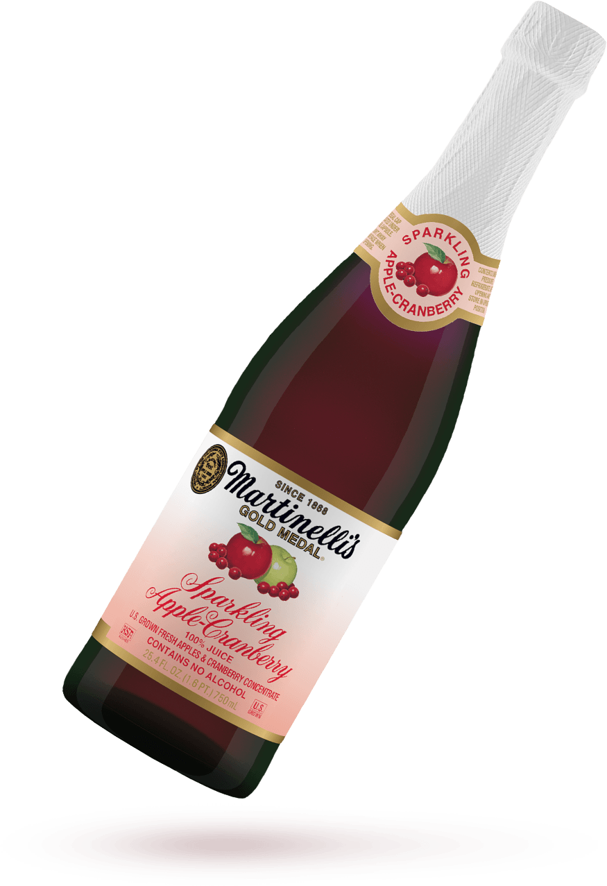 Sparkling Apple Cranberry Bottle PNG Image