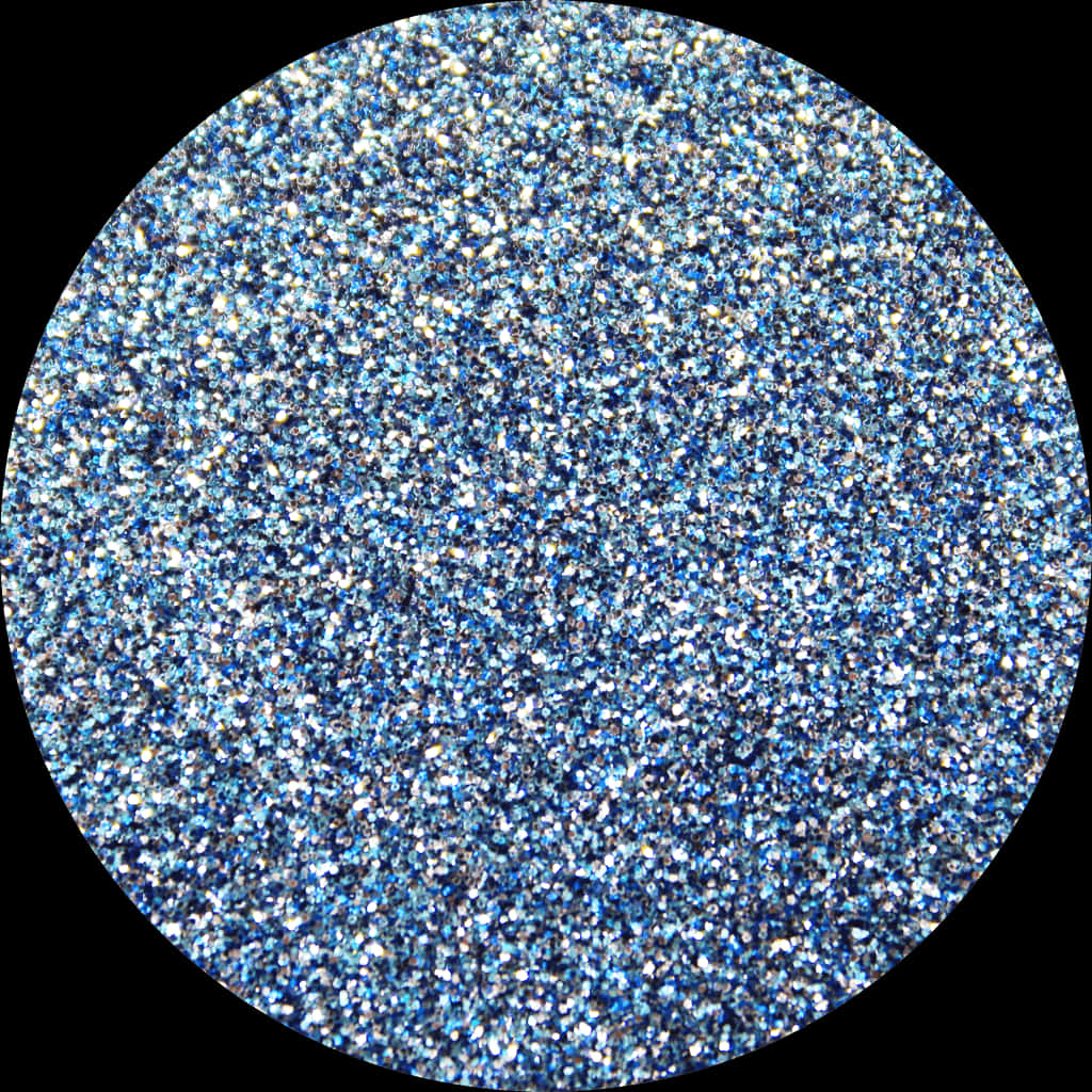 Sparkling Blue Glitter Texture PNG Image