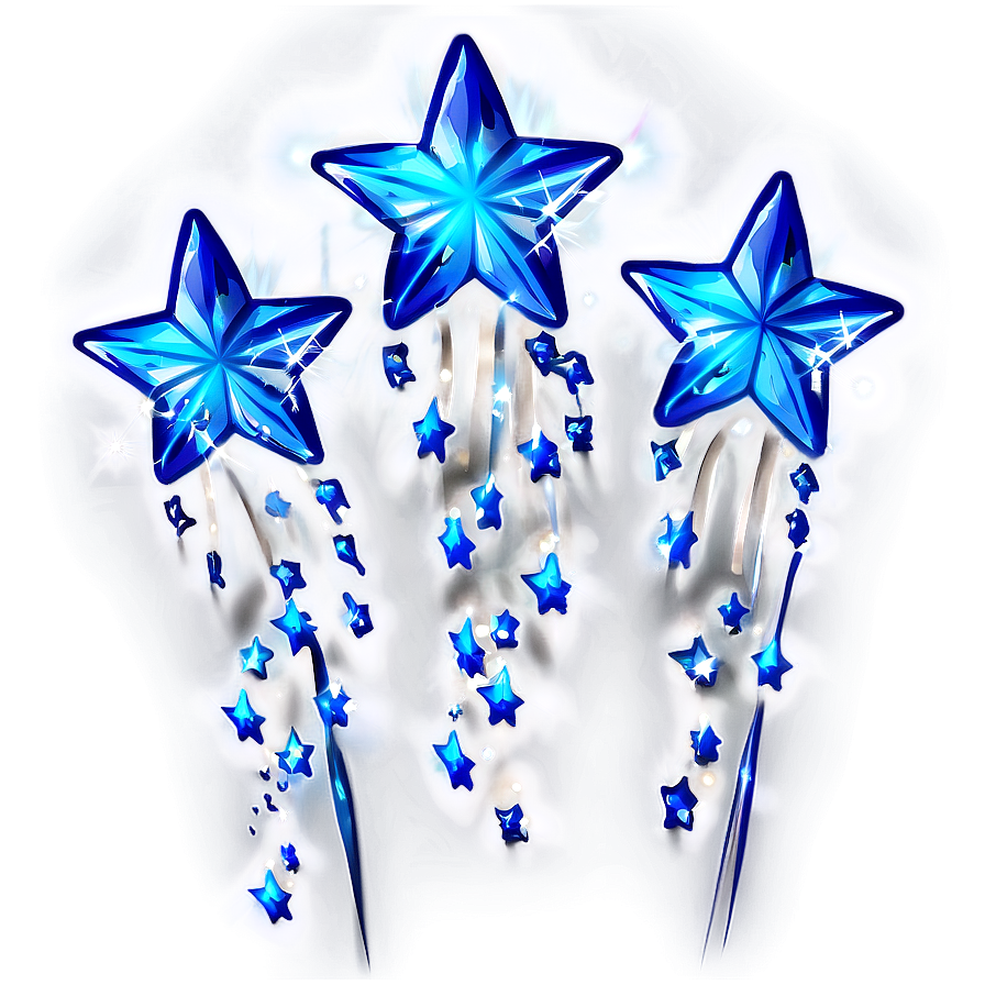 Sparkling Blue Stars Png Xkk71 PNG Image