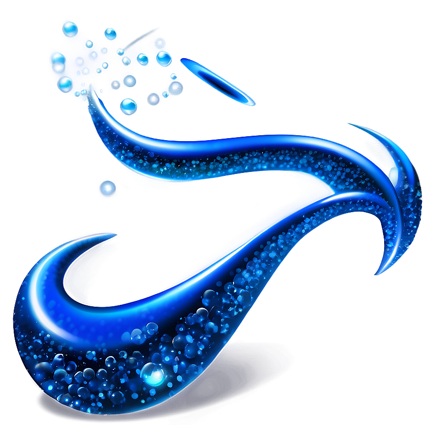 Sparkling Blue Wave Png Wym PNG Image