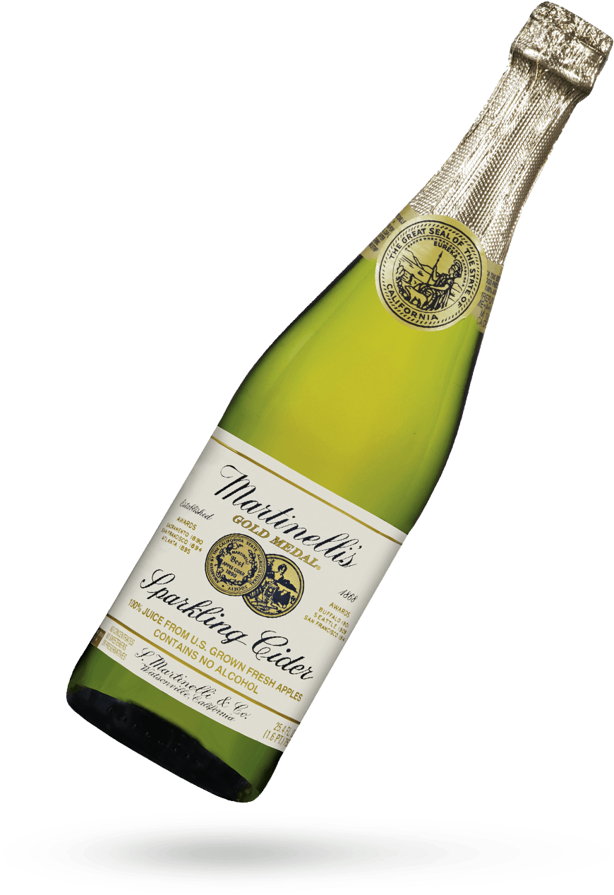 Sparkling Cider Bottle PNG Image