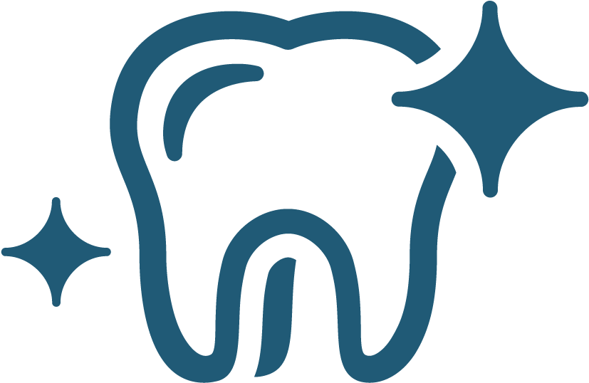 Sparkling Clean Tooth Icon PNG Image