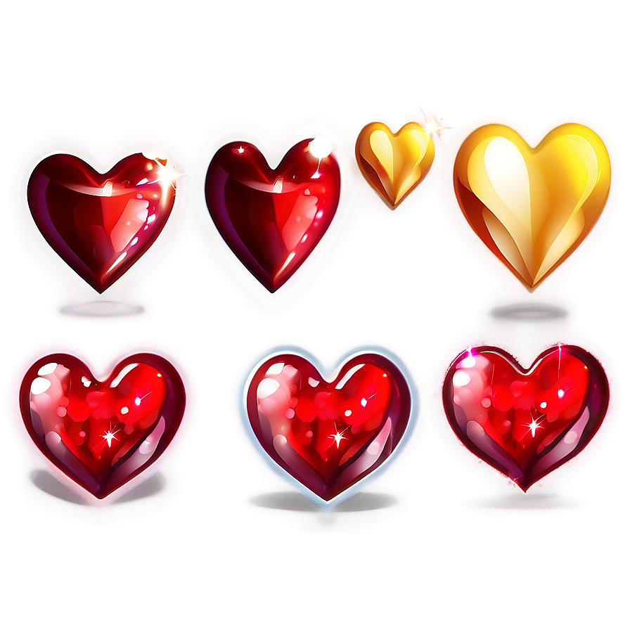 Sparkling Cute Heart Png 66 PNG Image