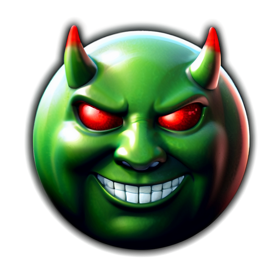 Sparkling Devil Emoji Png Pie PNG Image