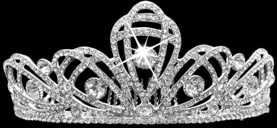 Sparkling Diamond Crown PNG Image