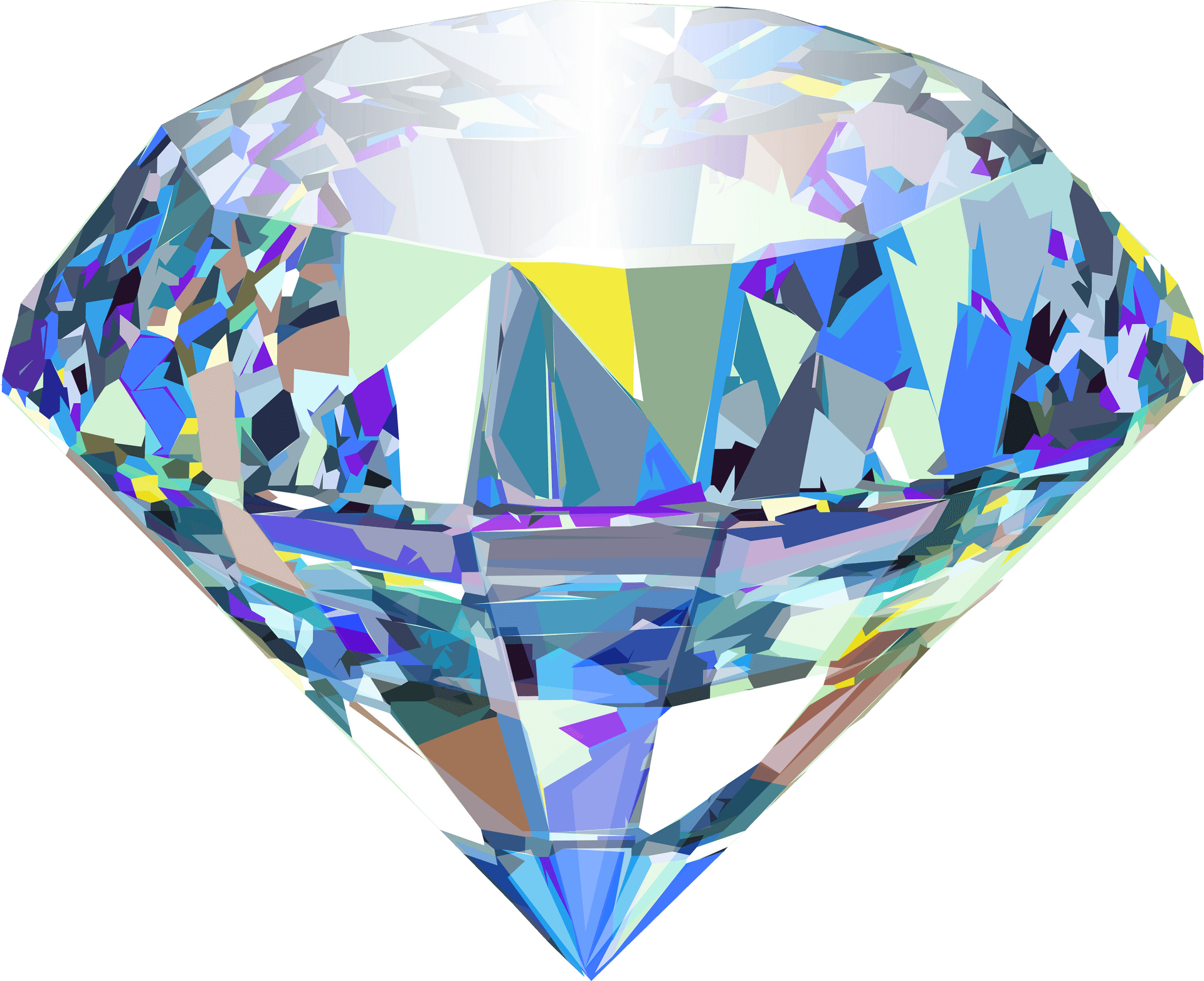 Sparkling Diamond Graphic PNG Image