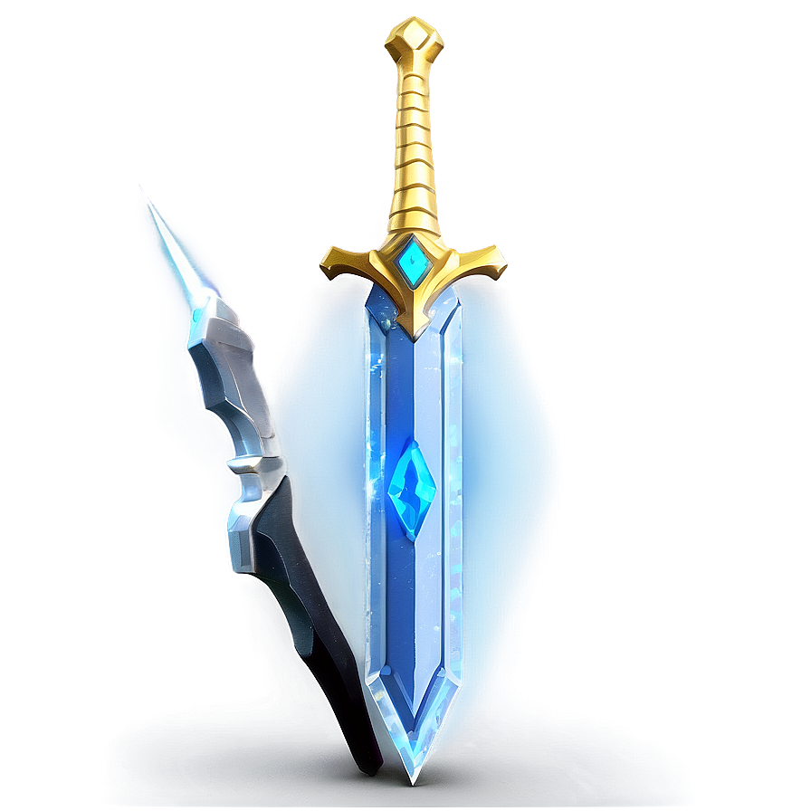 Sparkling Diamond Sword Render Png 05252024 PNG Image