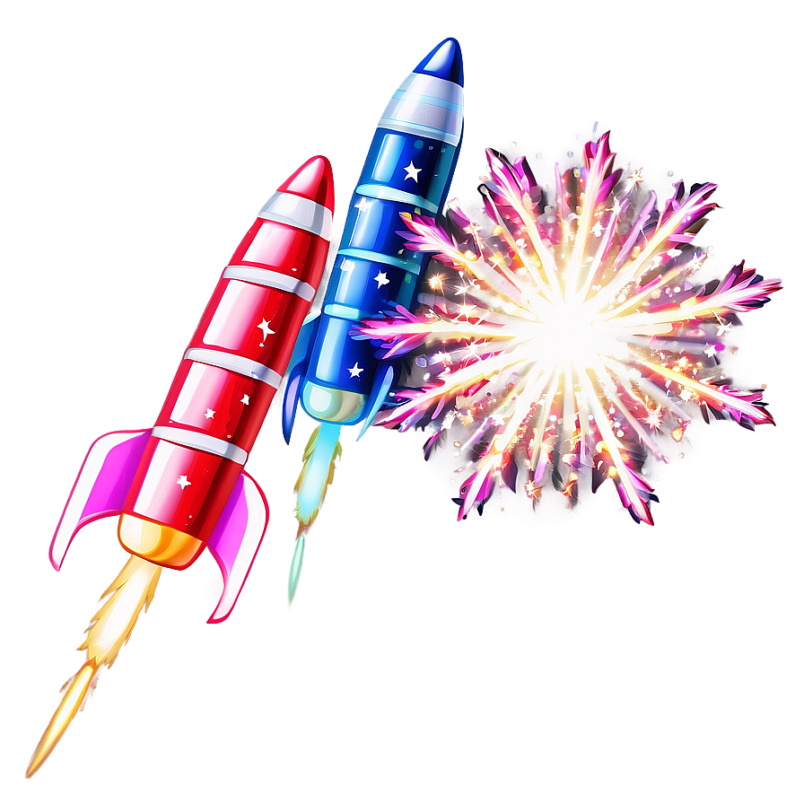 Sparkling Firework Rocket Png Jvy PNG Image