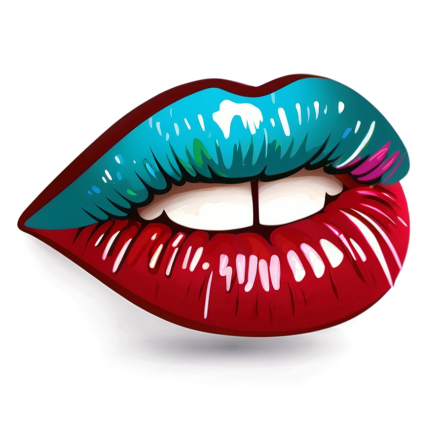 Sparkling Glossy Lips Png Lkr78 PNG Image