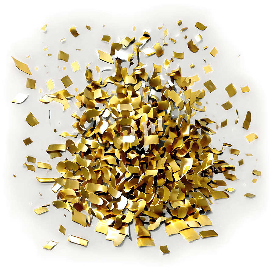 Sparkling Gold Confetti Png 34 PNG Image