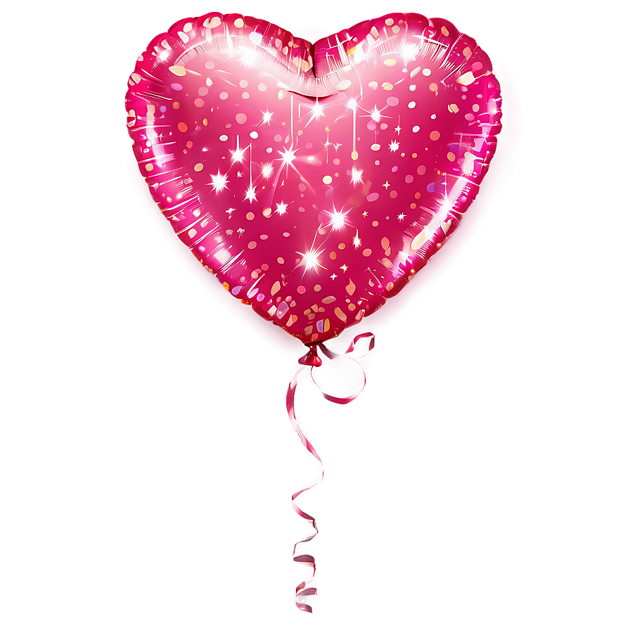 Sparkling Heart Balloon Png 68 PNG Image