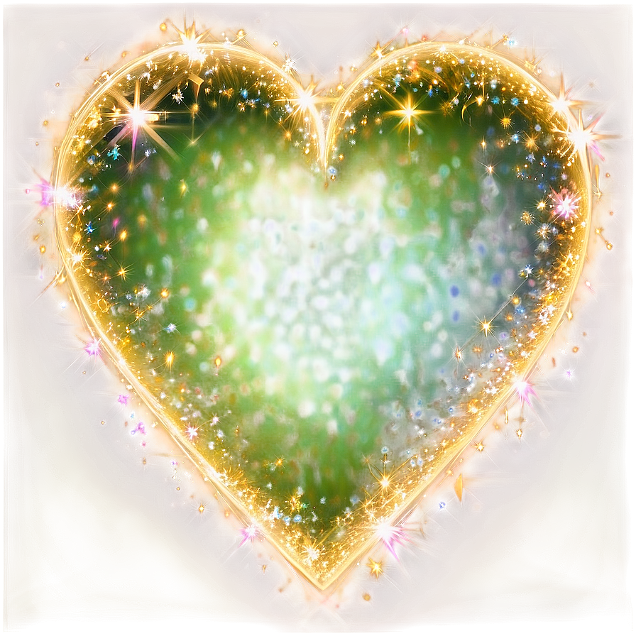 Sparkling Heart Effect Png B PNG Image