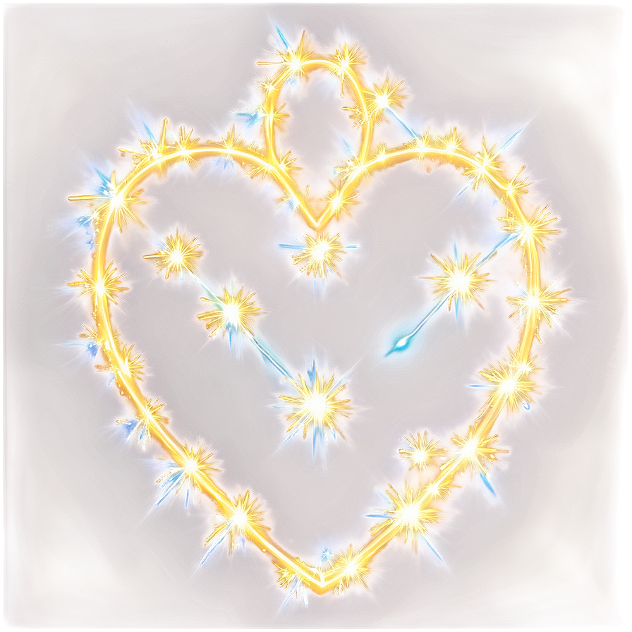 Sparkling Heart Effect Png C PNG Image