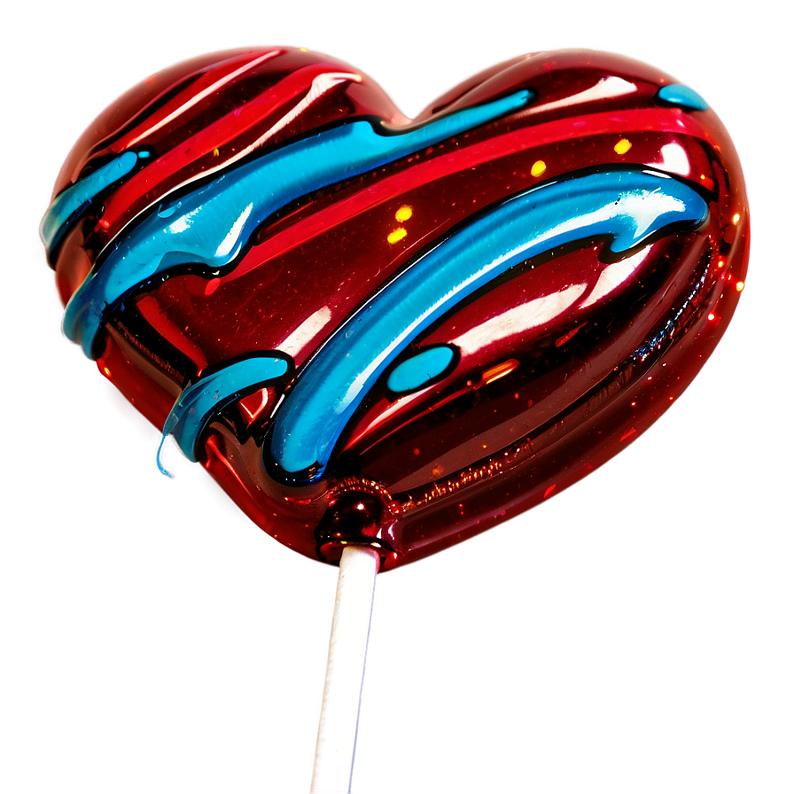 Sparkling Heart Lollipop Png Bwv PNG Image