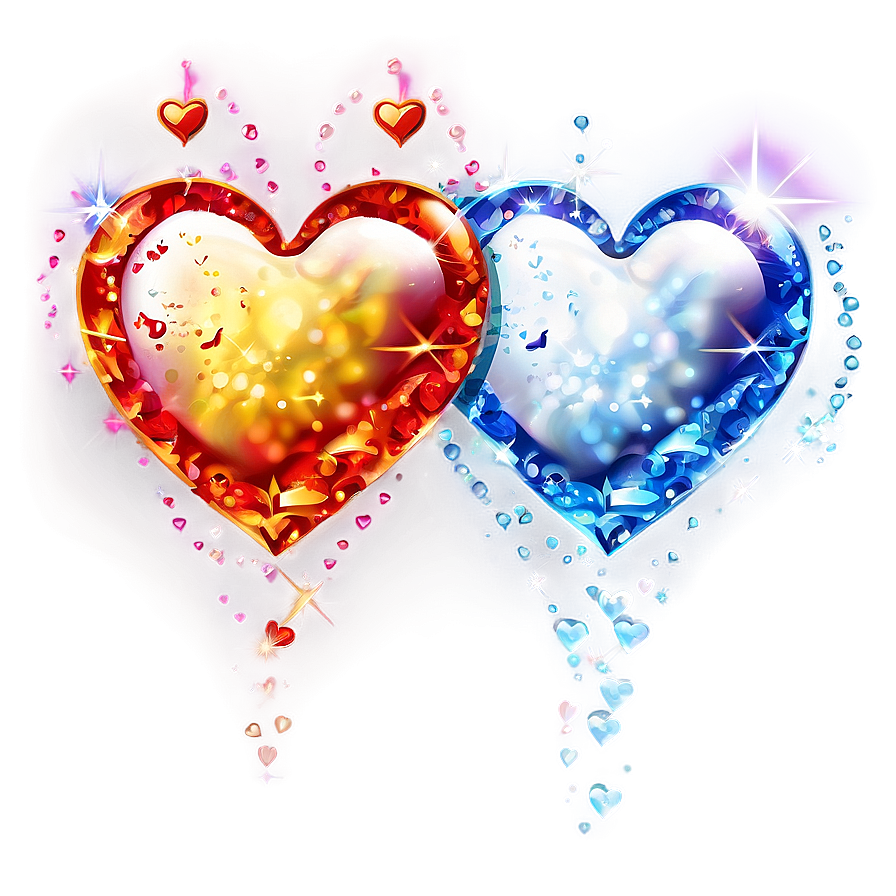 Sparkling Hearts Png 05032024 PNG Image