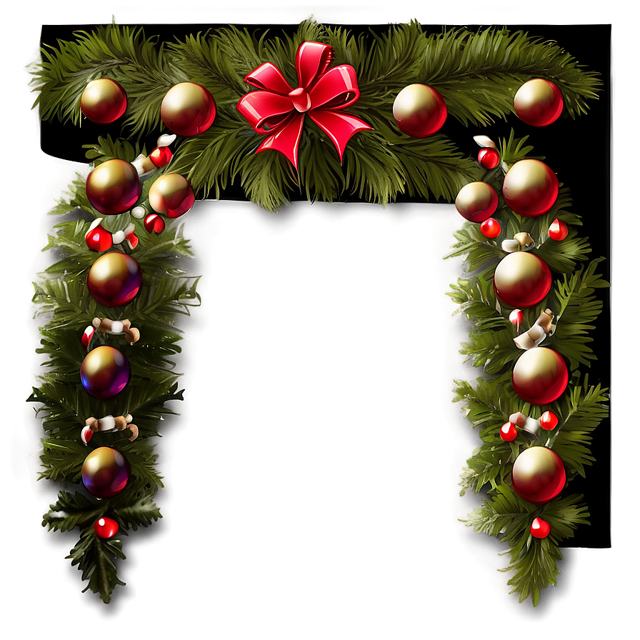 Sparkling Holiday Border Png 74 PNG Image