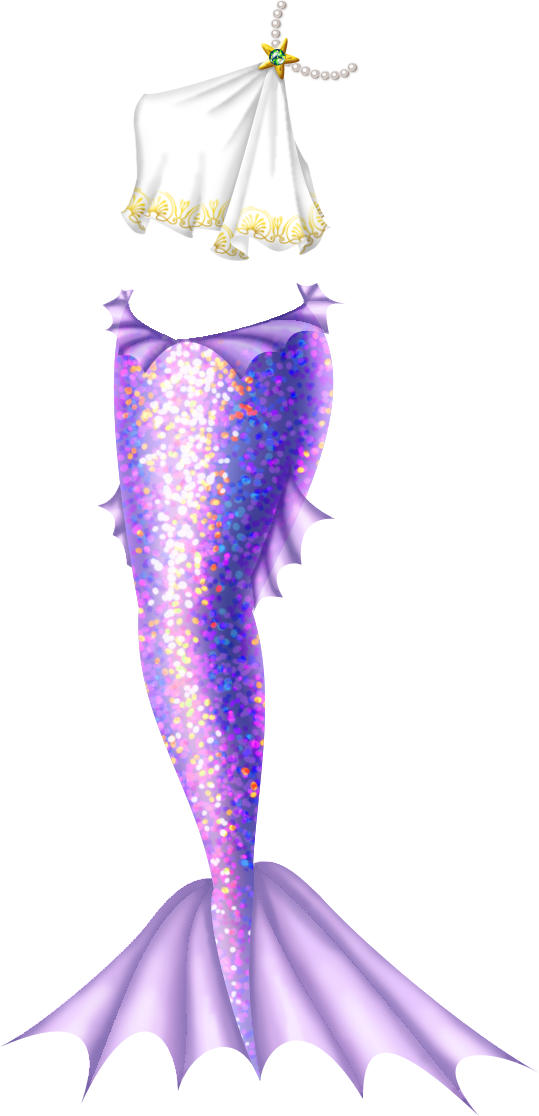 Sparkling Mermaid Tailand Top PNG Image