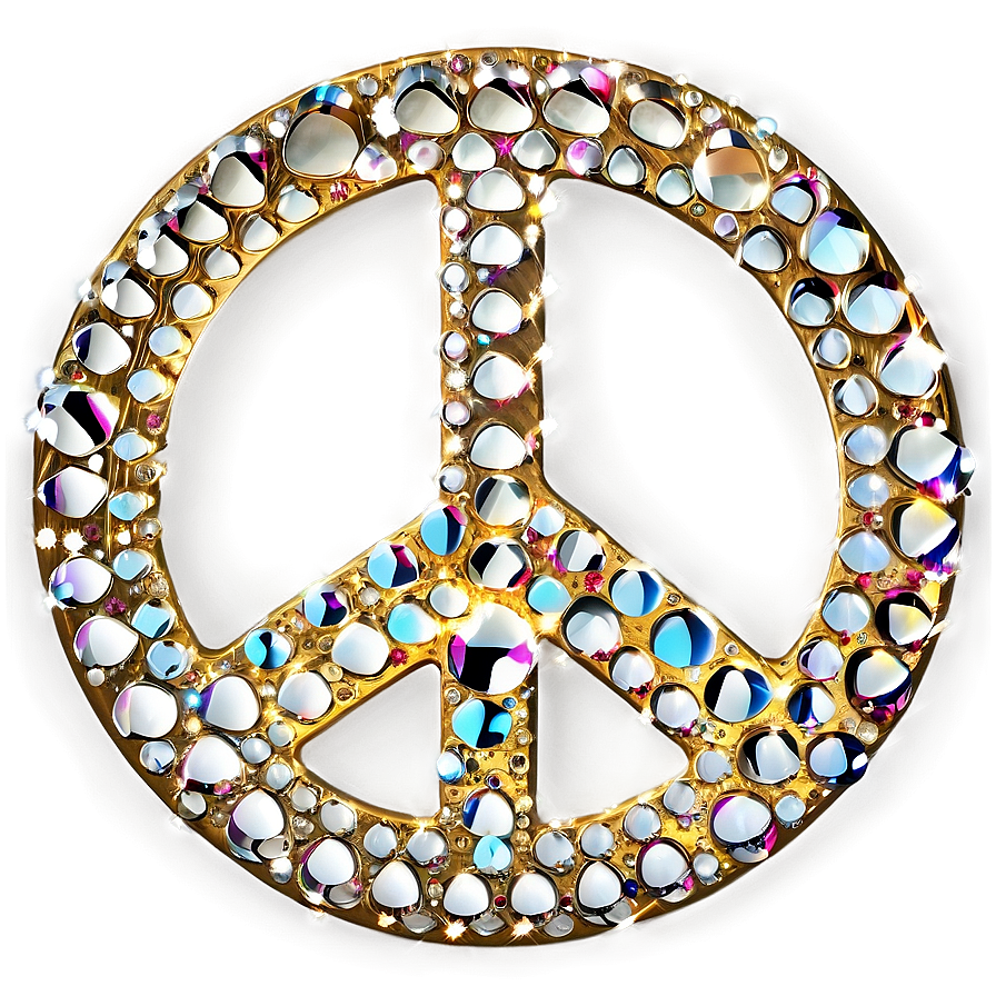 Sparkling Peace Sign Png Cvi PNG Image