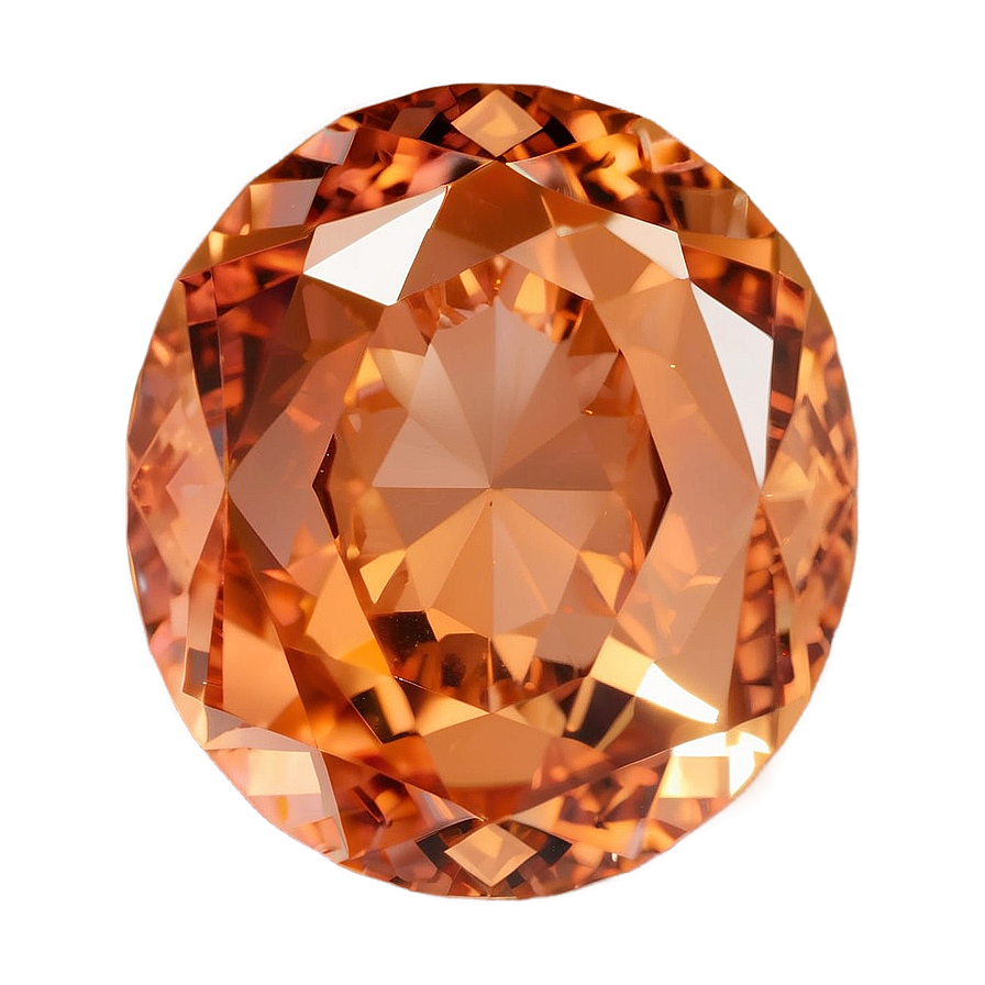 Sparkling Peach Gem Png Wrh65 PNG Image