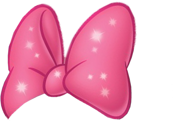 Sparkling Pink Bow PNG Image