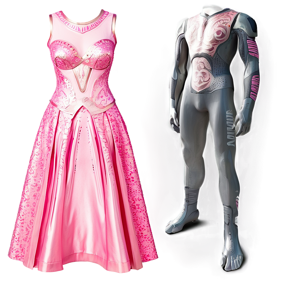 Sparkling Pink Dress Png Dgt23 PNG Image