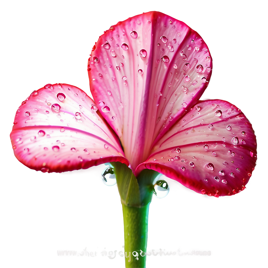 Sparkling Pink Flower Dew Png Orx2 PNG Image