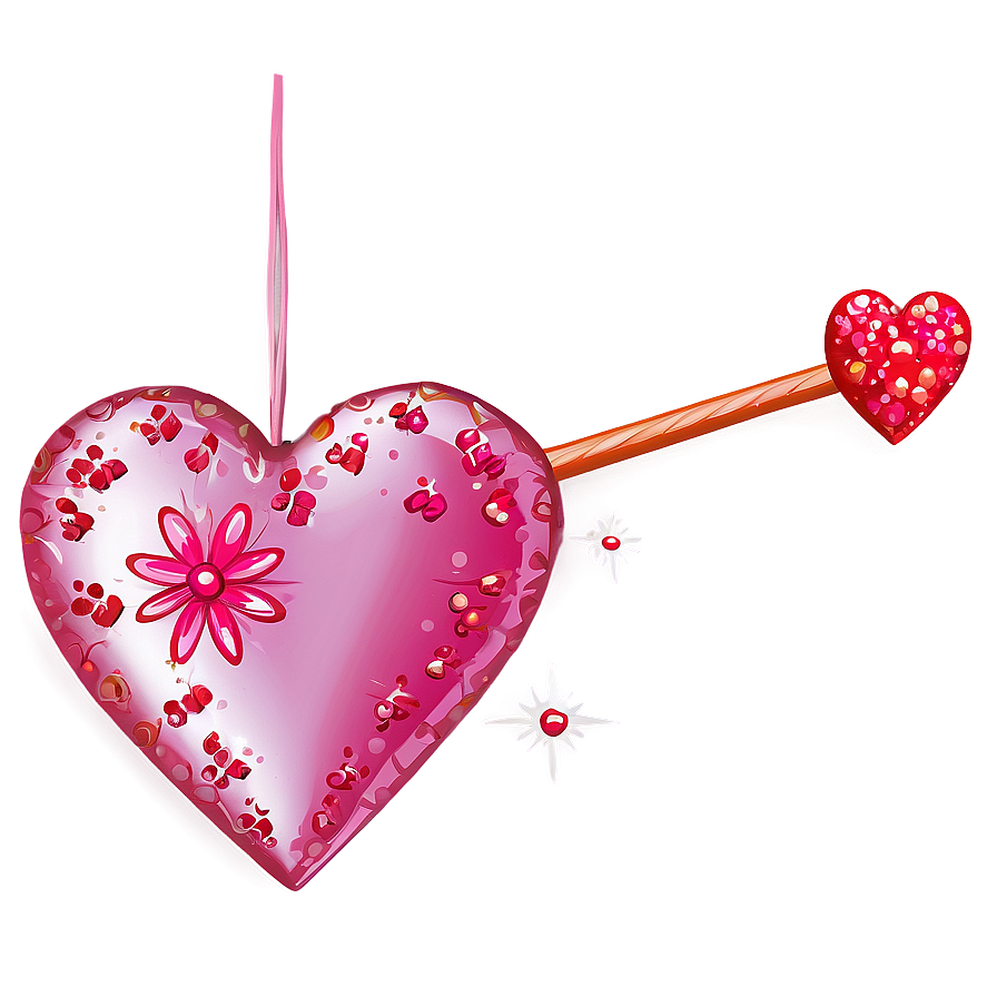 Sparkling Pink Heart Picture Png Eyd PNG Image