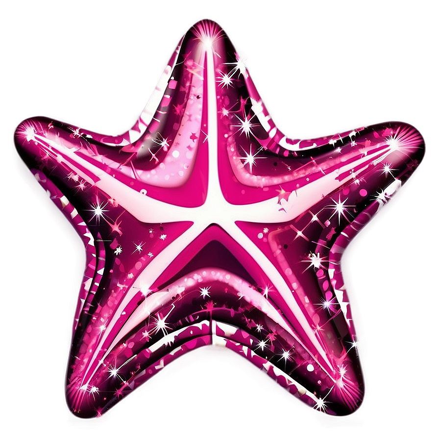 Sparkling Pink Stars Png Qqu PNG Image