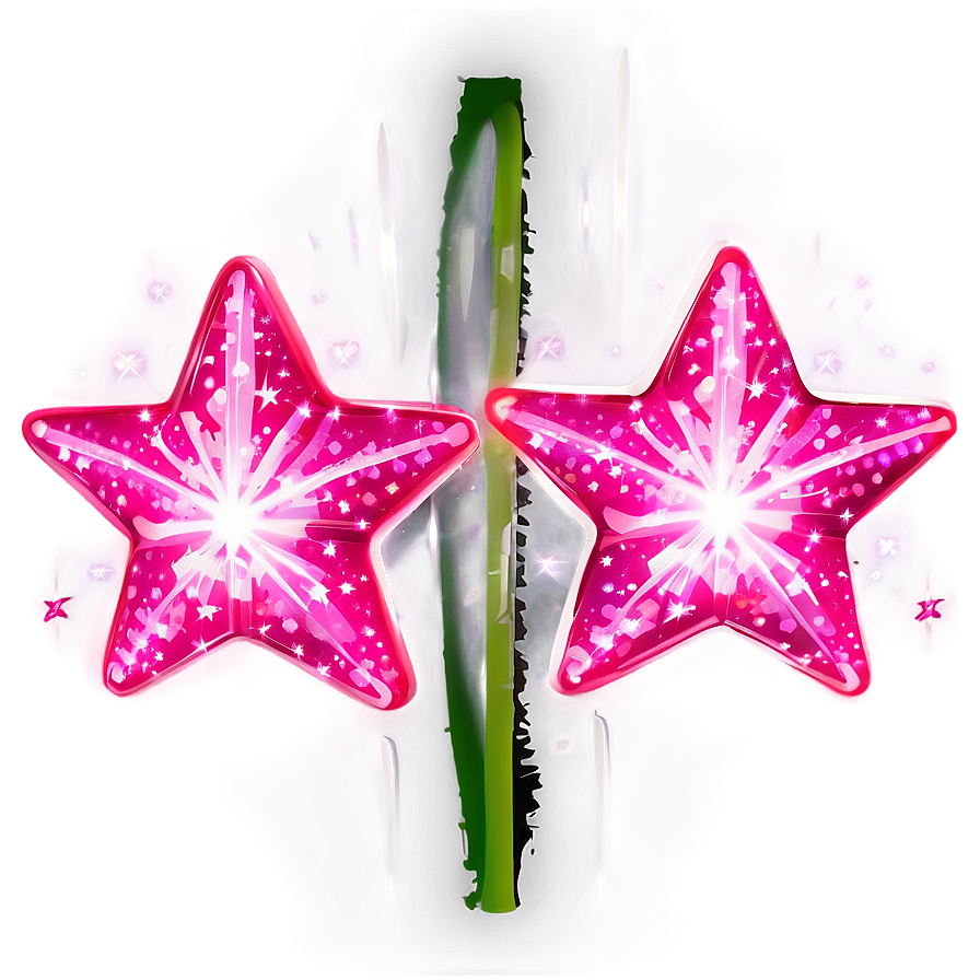 Sparkling Pink Stars Png Xck PNG Image