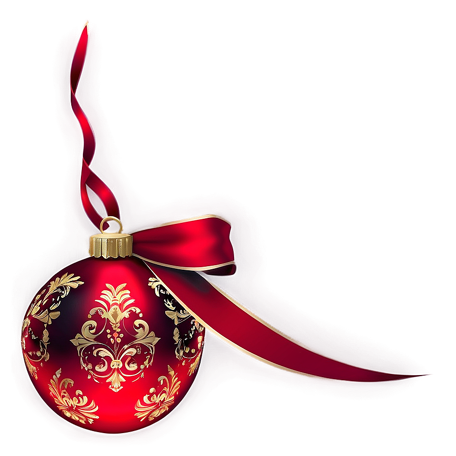 Sparkling Red Ornament Png Rtm PNG Image