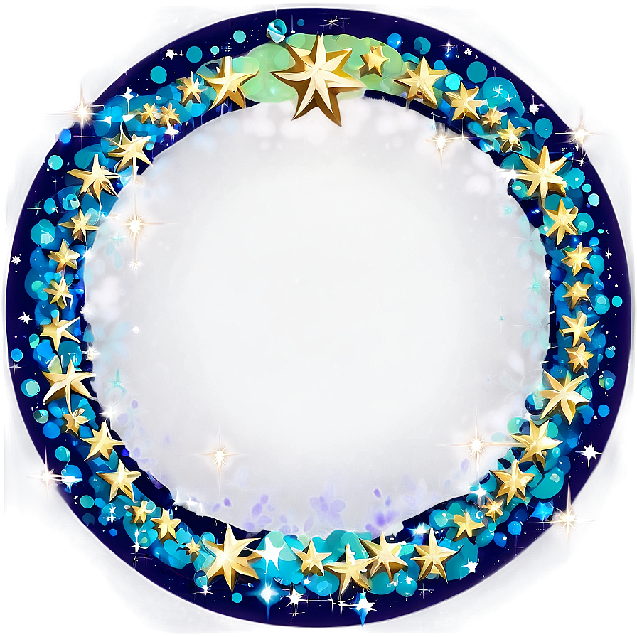 Sparkling Round Star Design Png 61 PNG Image