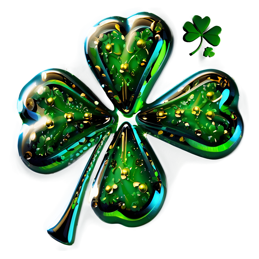 Sparkling Shamrock Png 05242024 PNG Image