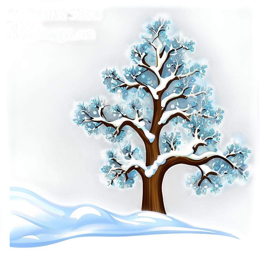 Sparkling Snow Tree Png 83 PNG Image