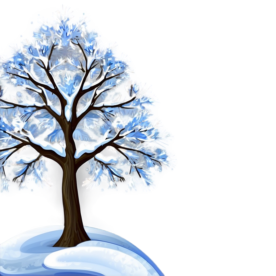 Sparkling Snow Tree Png 87 PNG Image