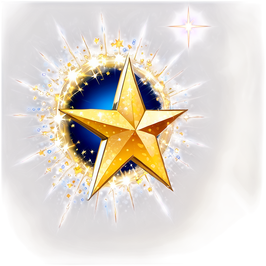 Sparkling Star Emblem Png 06132024 PNG Image