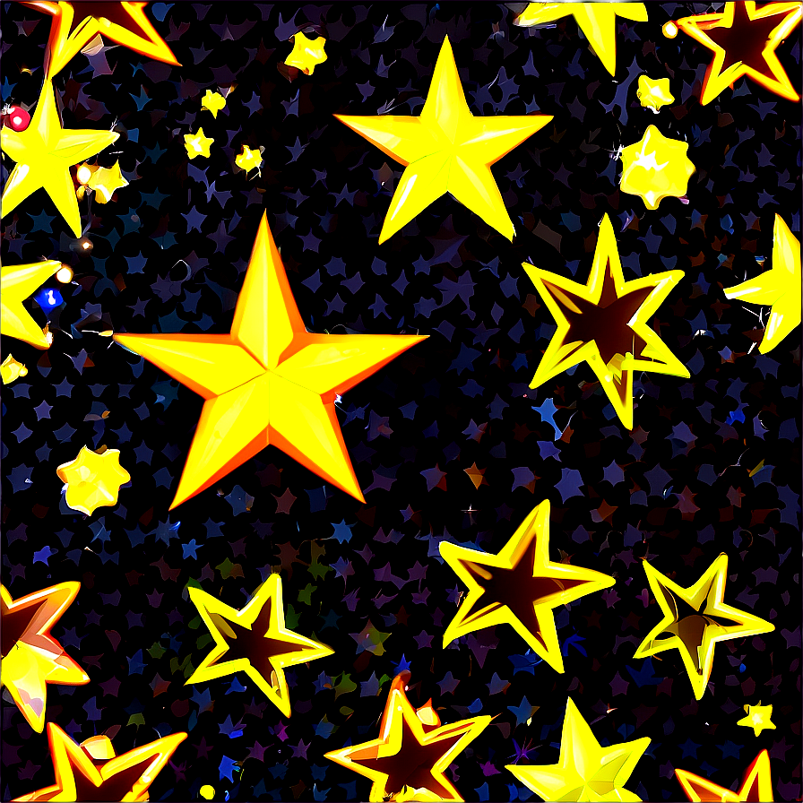 Sparkling Star Pattern Png 06132024 PNG Image