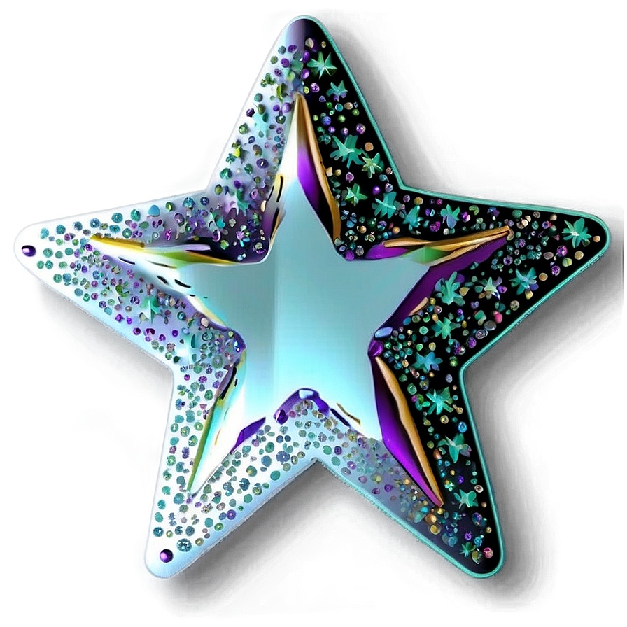 Sparkling Star Pattern Png 06132024 PNG Image