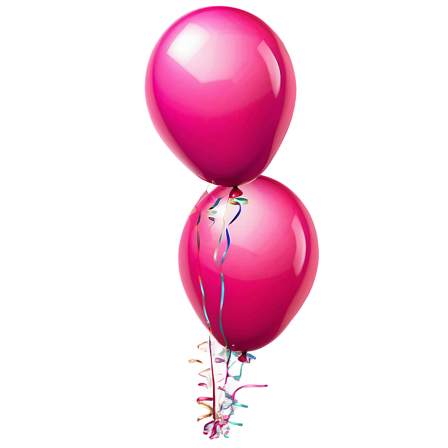 Sparkly Pink Balloons Festivity Png Ktv PNG Image