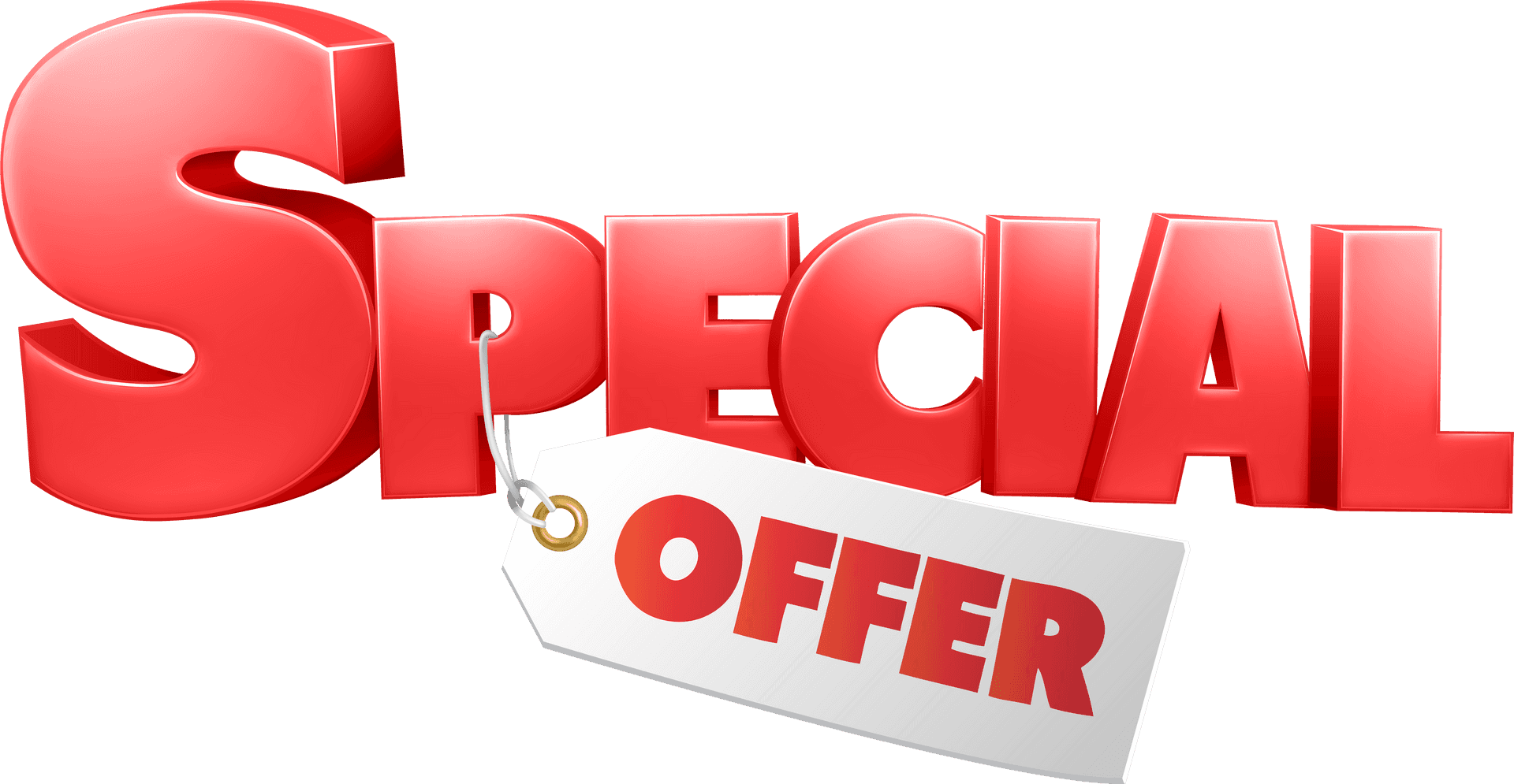 Special Offer3 D Text Tag PNG Image