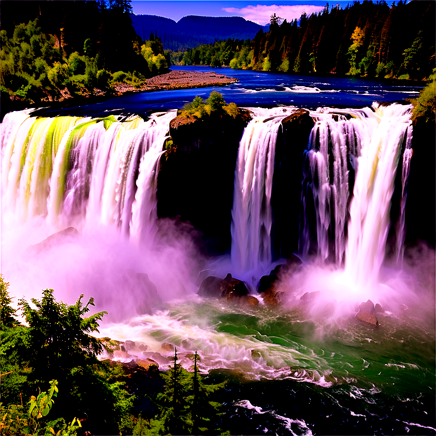 Spectacular Snoqualmie Falls Png Hvy PNG Image