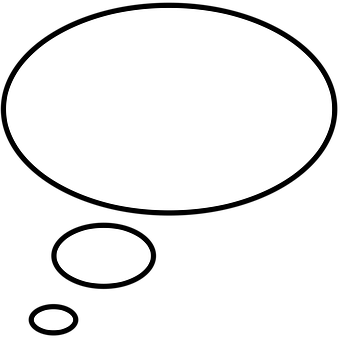 Speech Bubble Icon Blackand White PNG Image