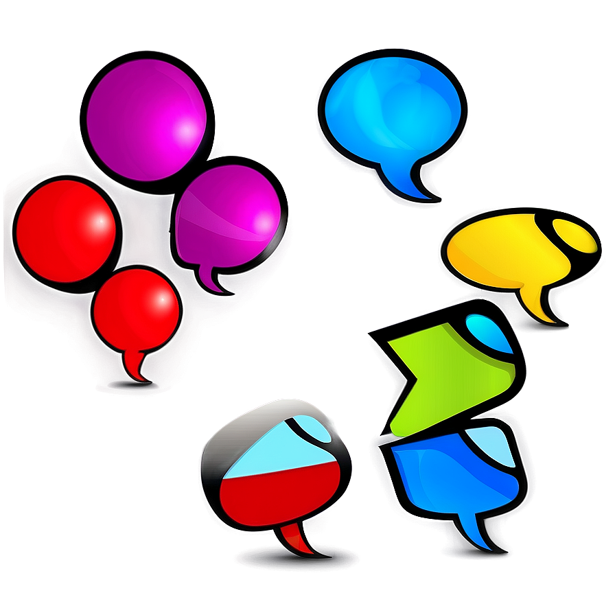 Speech Bubble Shapes Png 6 PNG Image