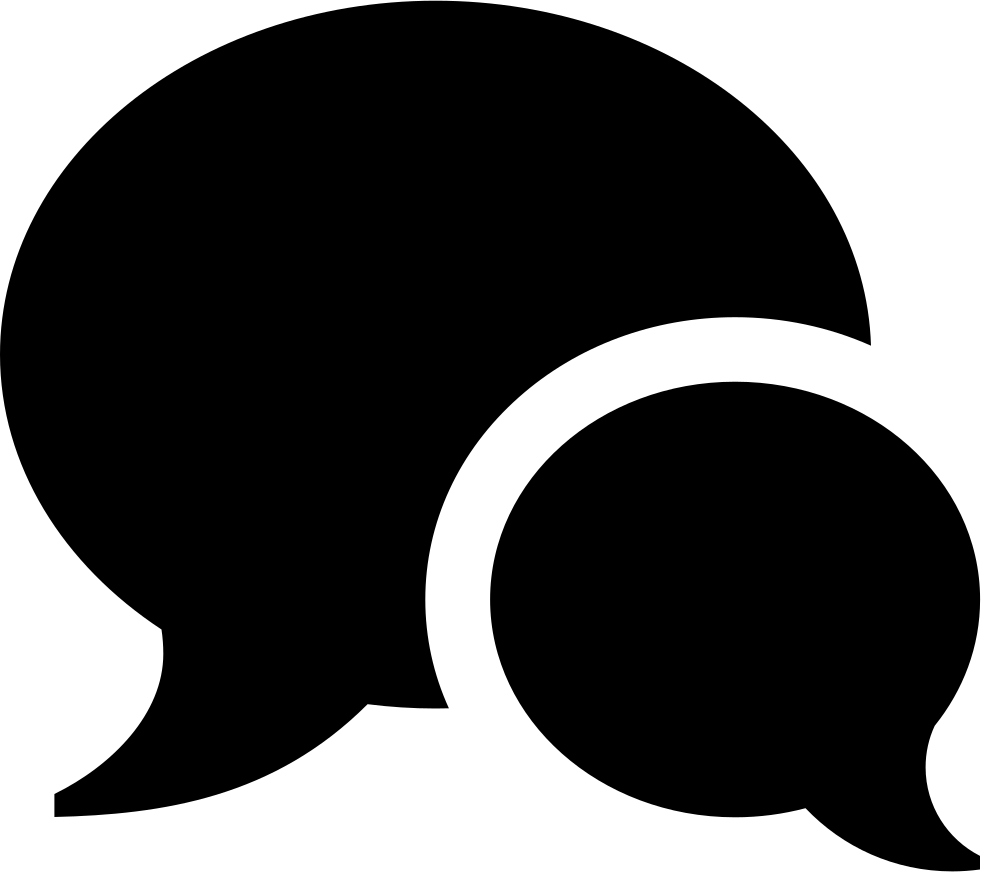 Speech Bubbles Icon PNG Image