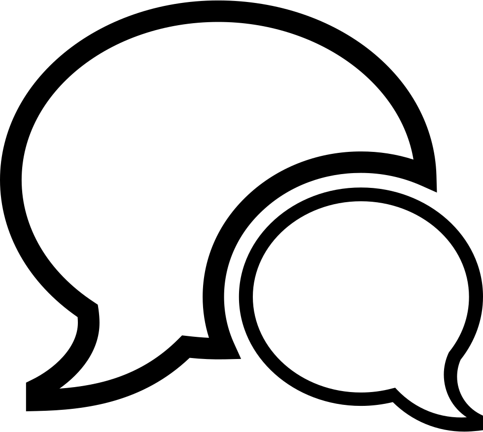 Speech Bubbles Icon PNG Image