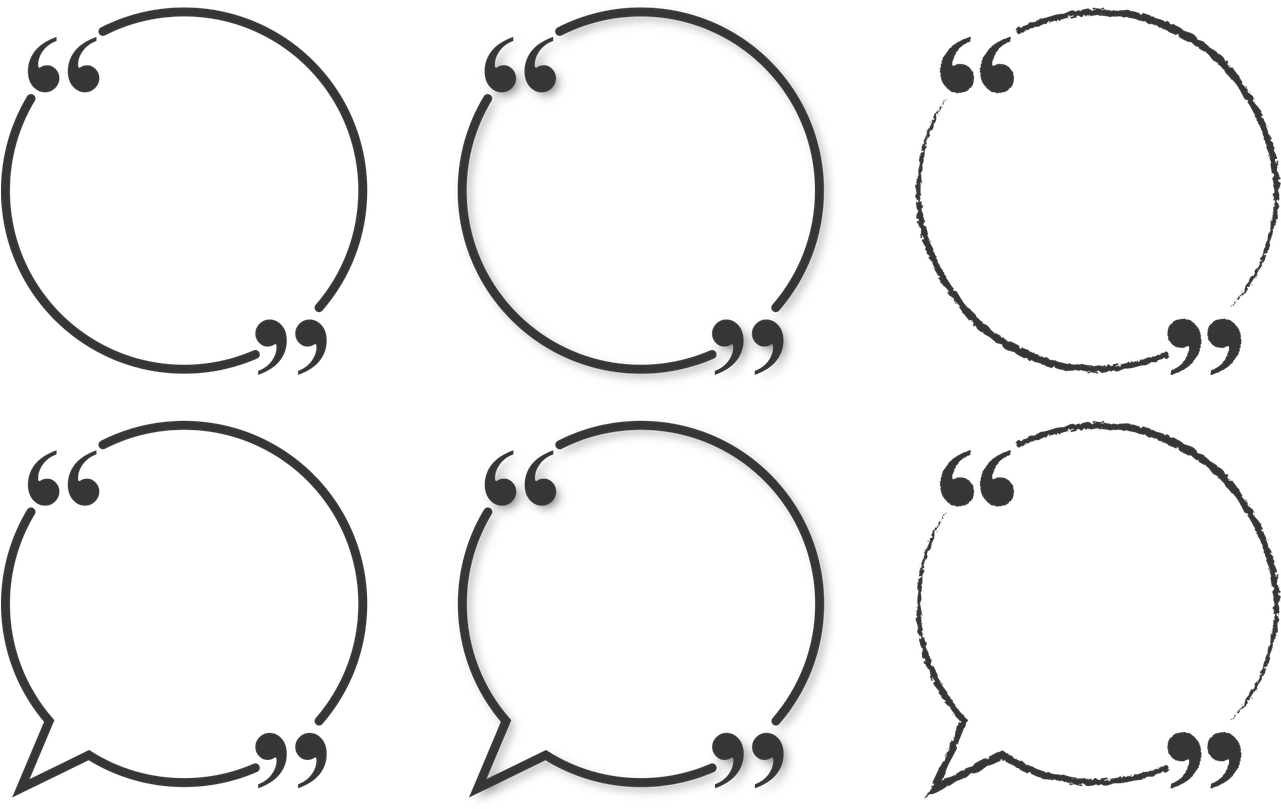 Speech Bubbles Vector Illustration PNG Image