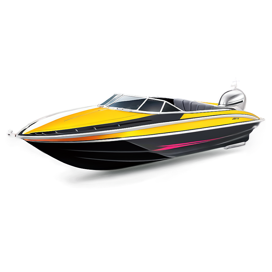 Speed Boat Side View Png 92 PNG Image